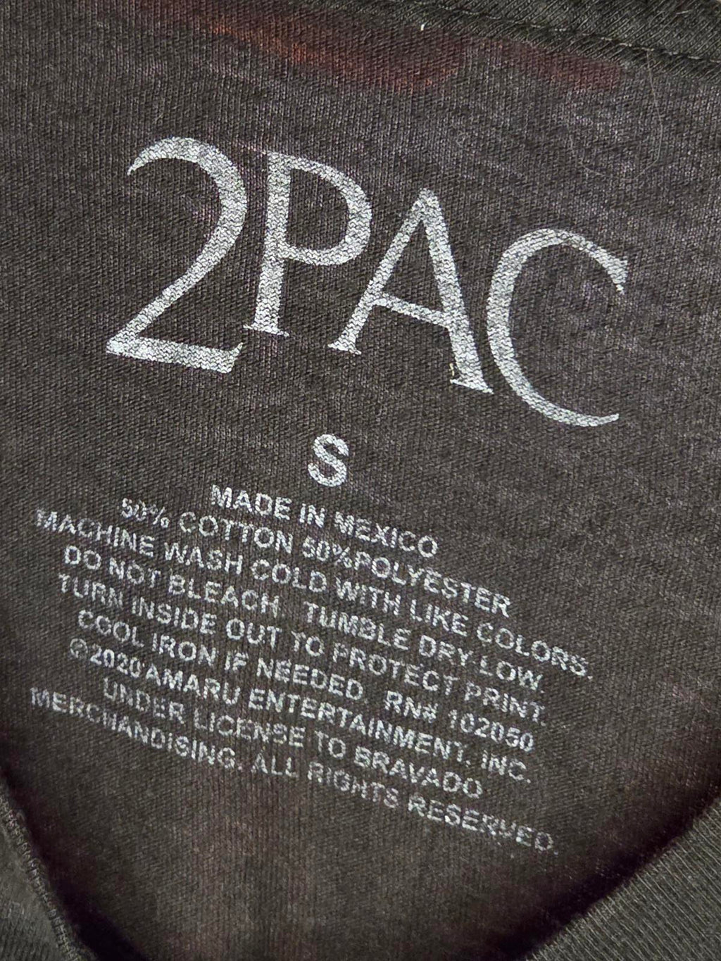 2PAC Tupac Praying Graphic T-Shirt Black Size S