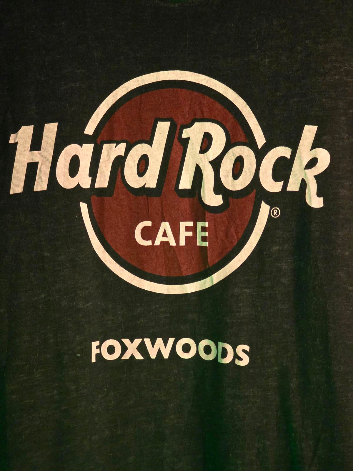 Hard Rock Cafe Foxwoods Logo T-shirt Black Large