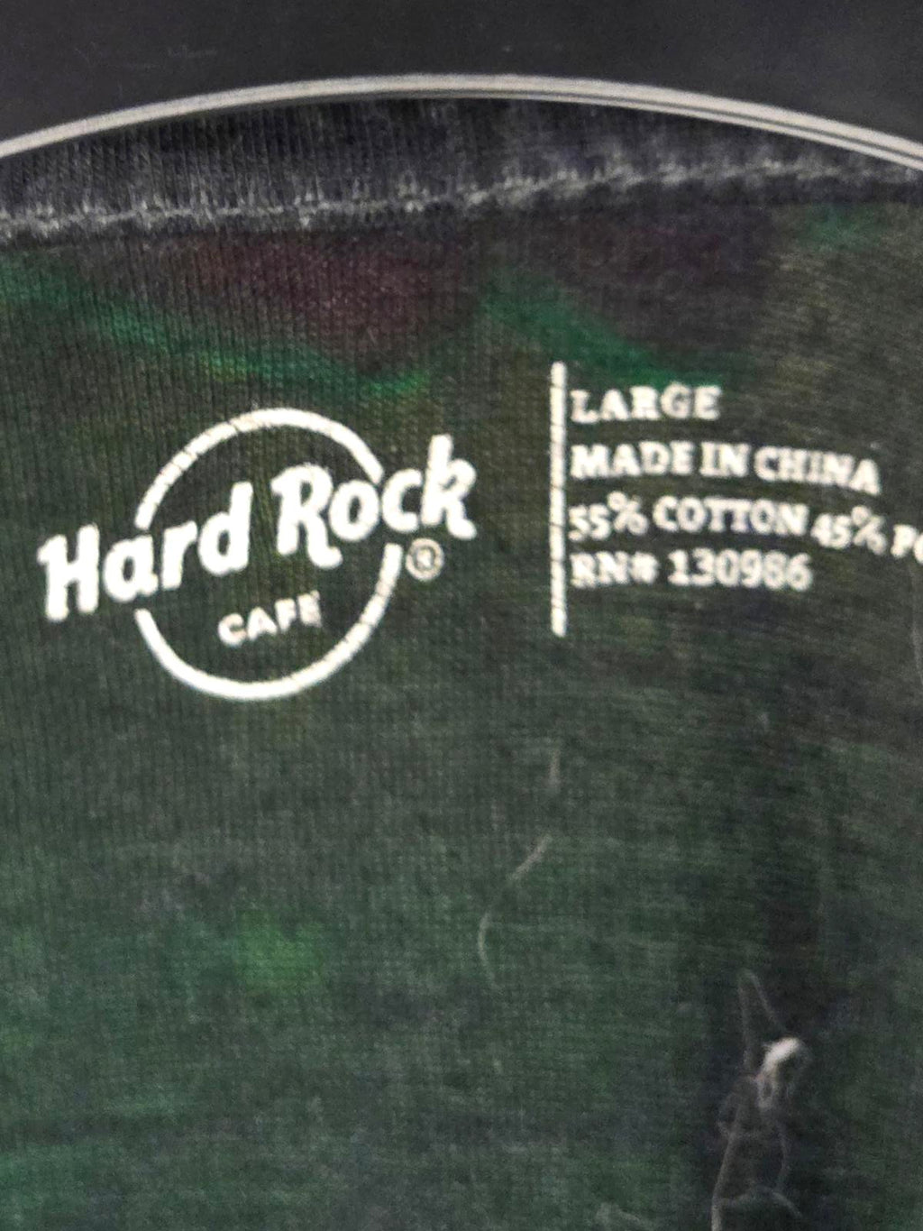 Hard Rock Cafe Foxwoods Logo T-shirt Black Large