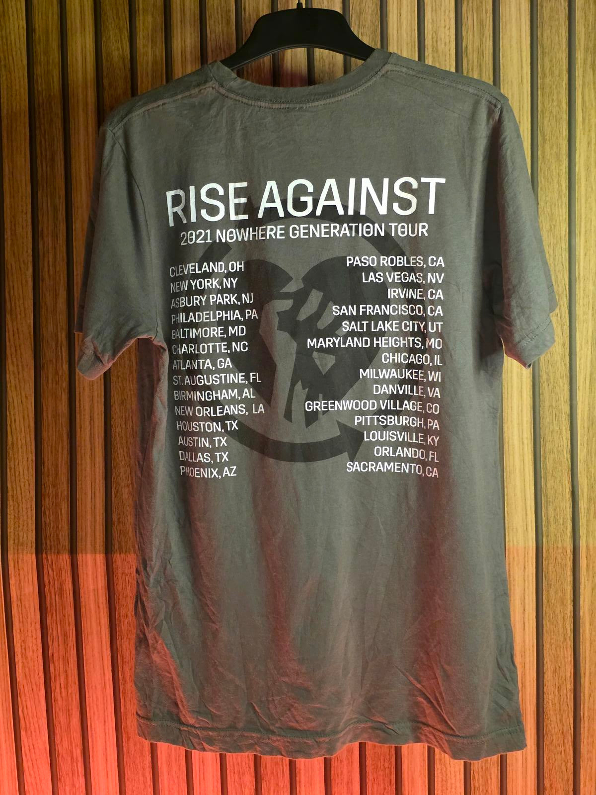 Rise Against Nowhere Generation Tour T-Shirt Grey Medium