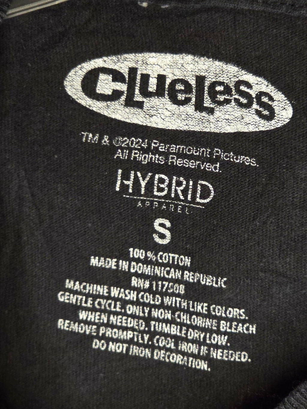 Full On Monet Clueless Graphic T-Shirt Black Small