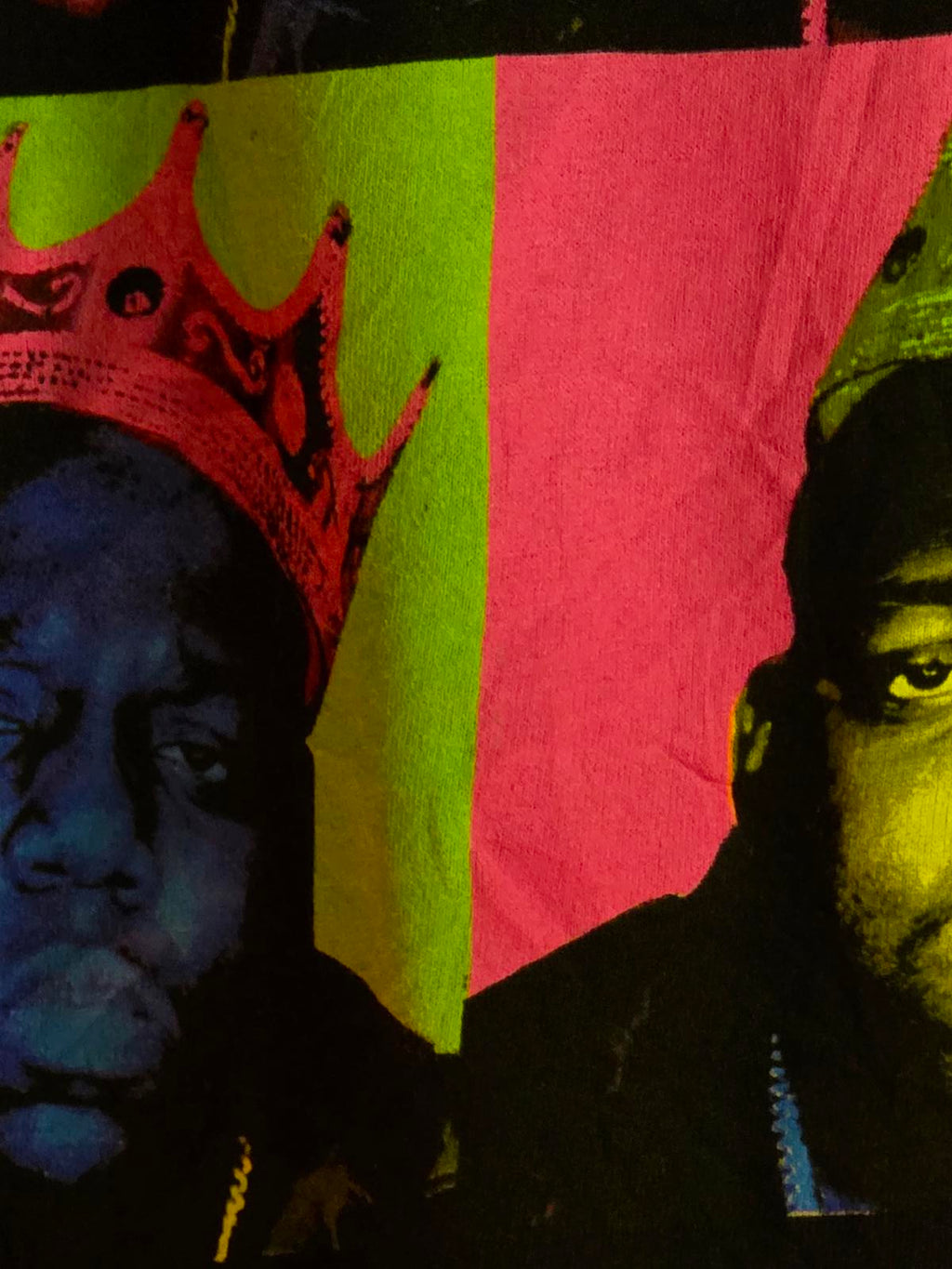 The Notorious B.I.G. Graphic T-Shirt Colour Block Print Black Medium