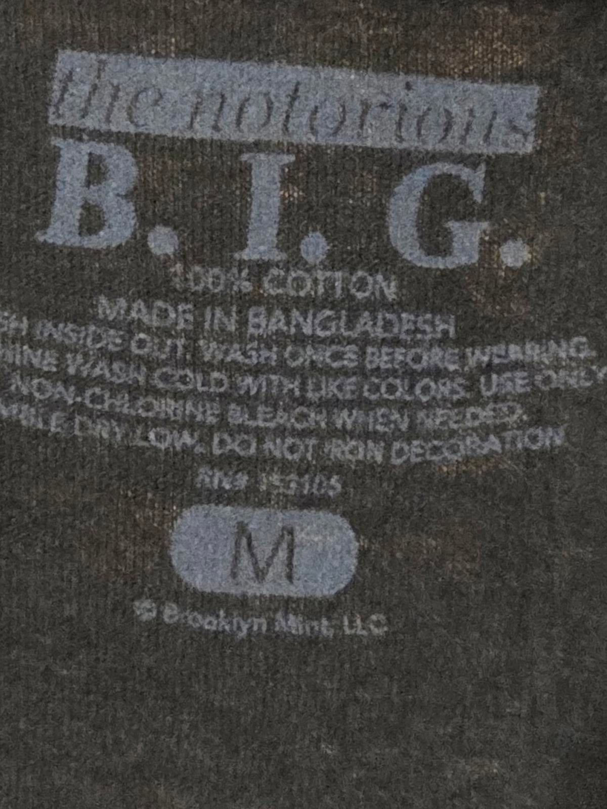 The Notorious B.I.G. Graphic T-Shirt Colour Block Print Black Medium