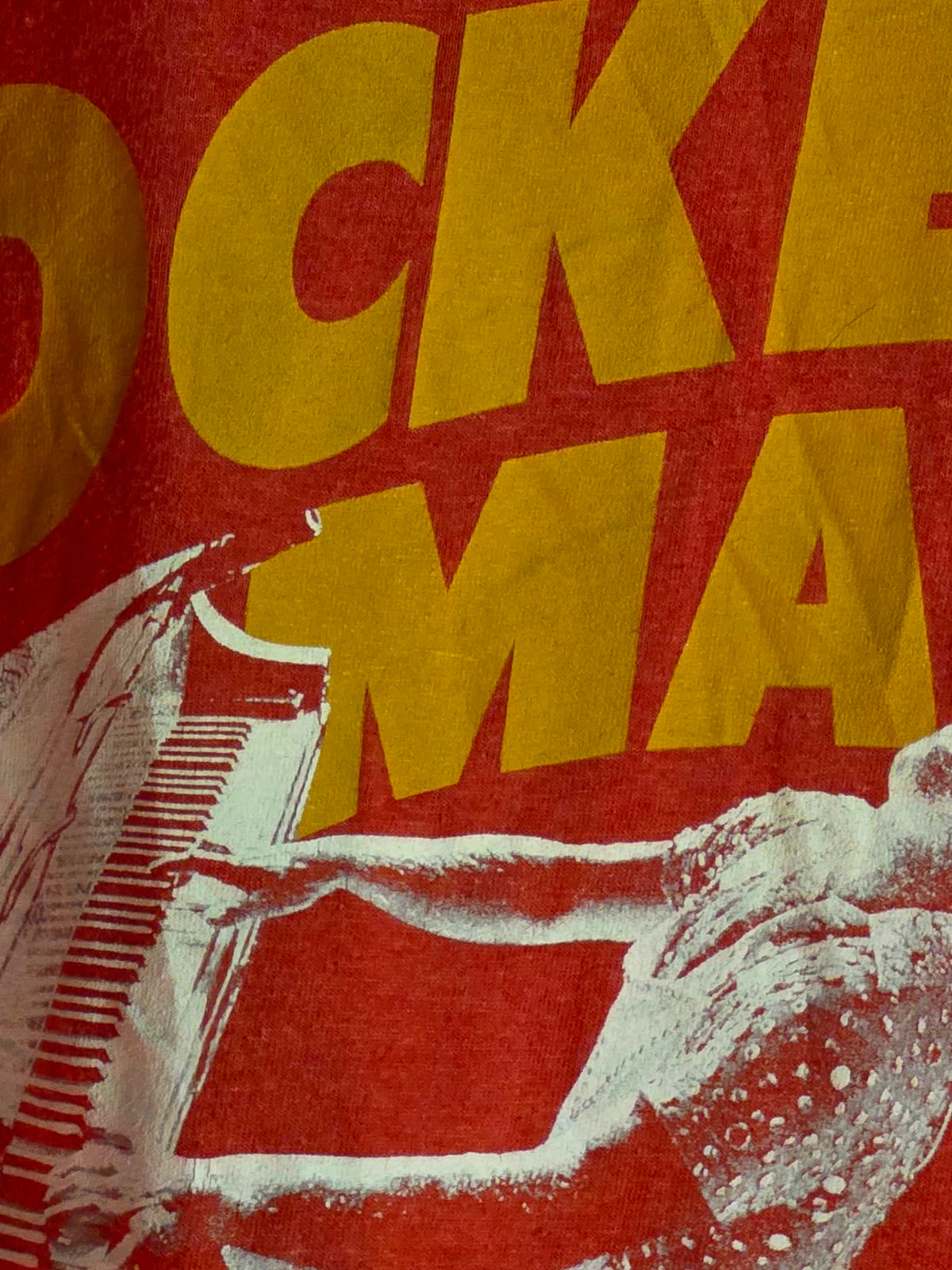 E Elton John Rocket Man Graphic T-Shirt Orange Large
