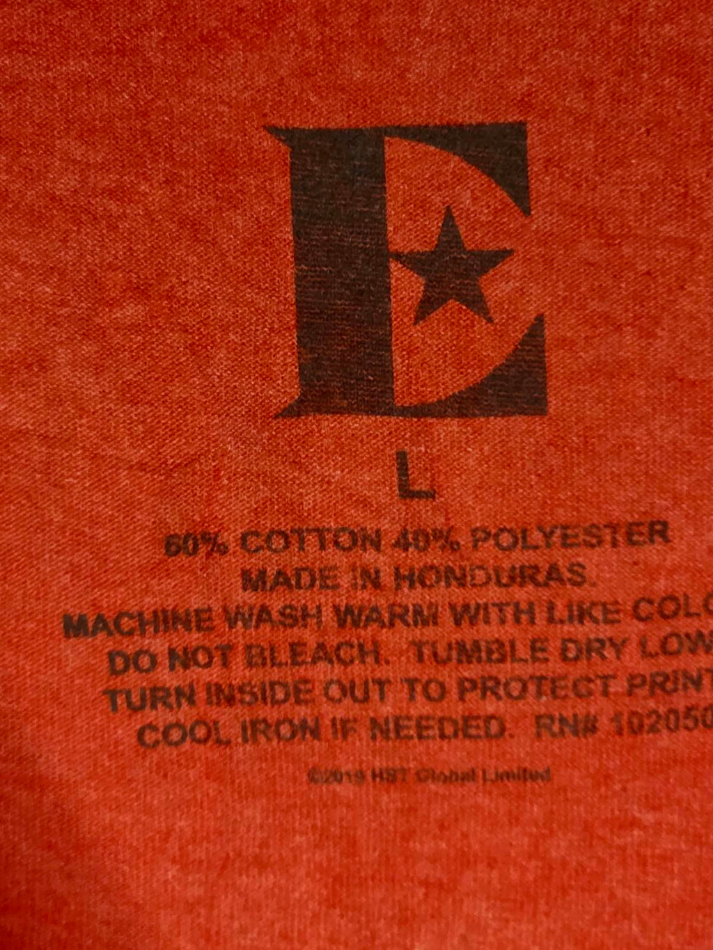 E Elton John Rocket Man Graphic T-Shirt Orange Large