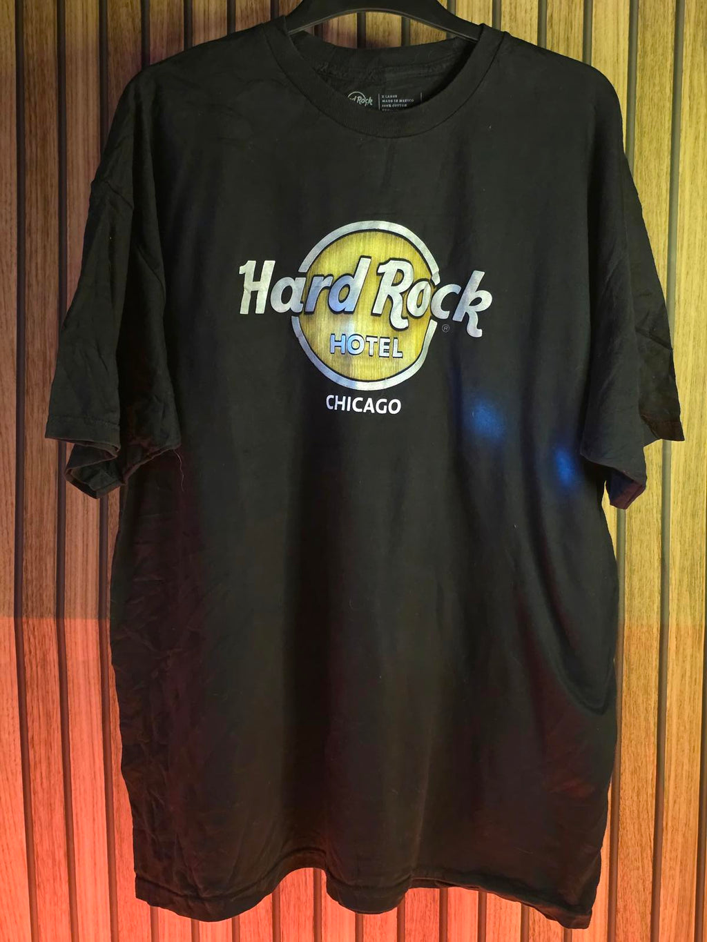 Hard Rock Hotel Chicago T-shirt Black Cotton XL