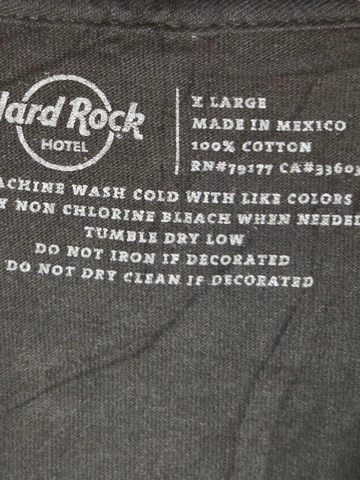 Hard Rock Hotel Chicago T-shirt Black Cotton XL