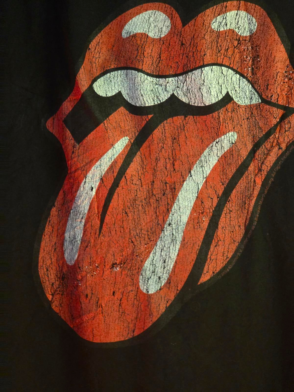 The Rolling Stones T-Shirt Tongue Logo Black Size XXL