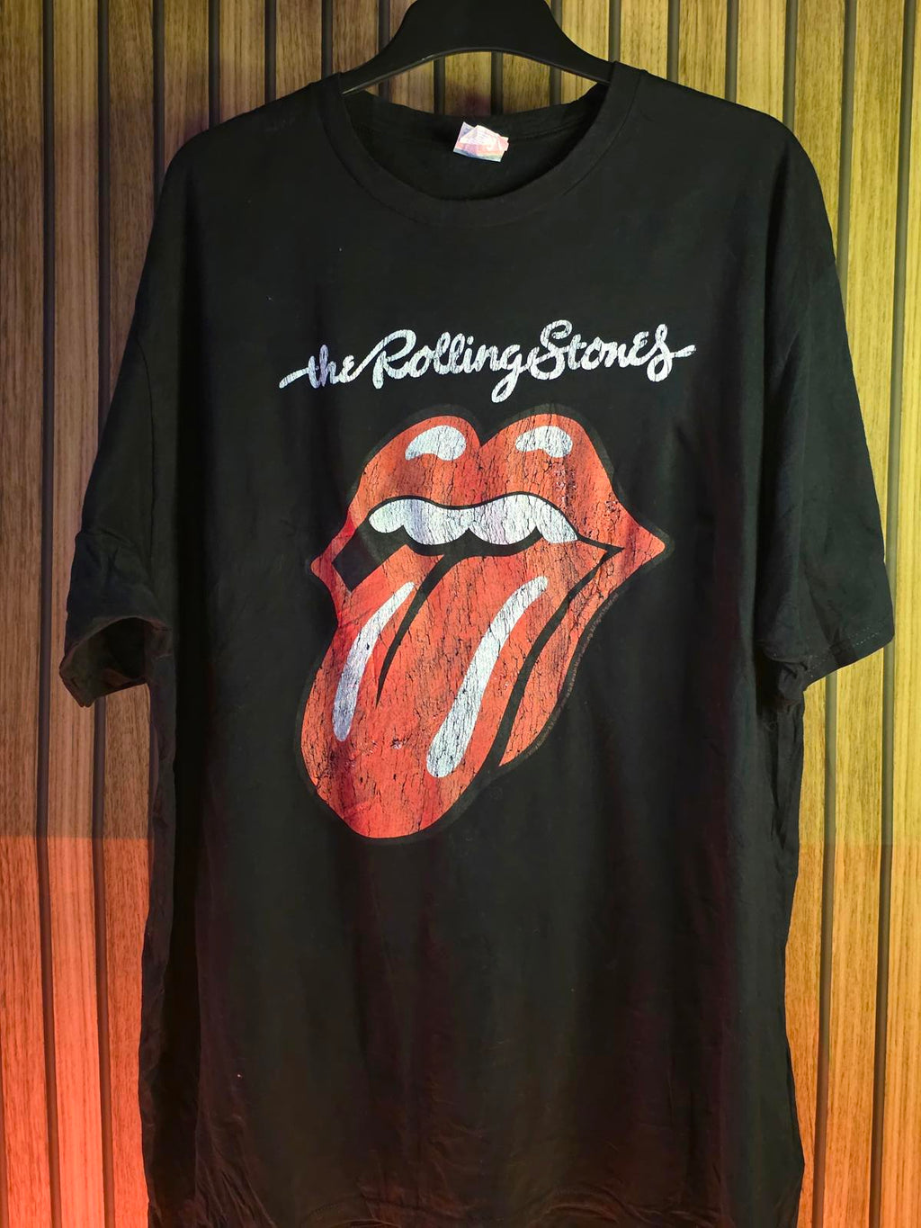 The Rolling Stones T-Shirt Tongue Logo Black Size XXL