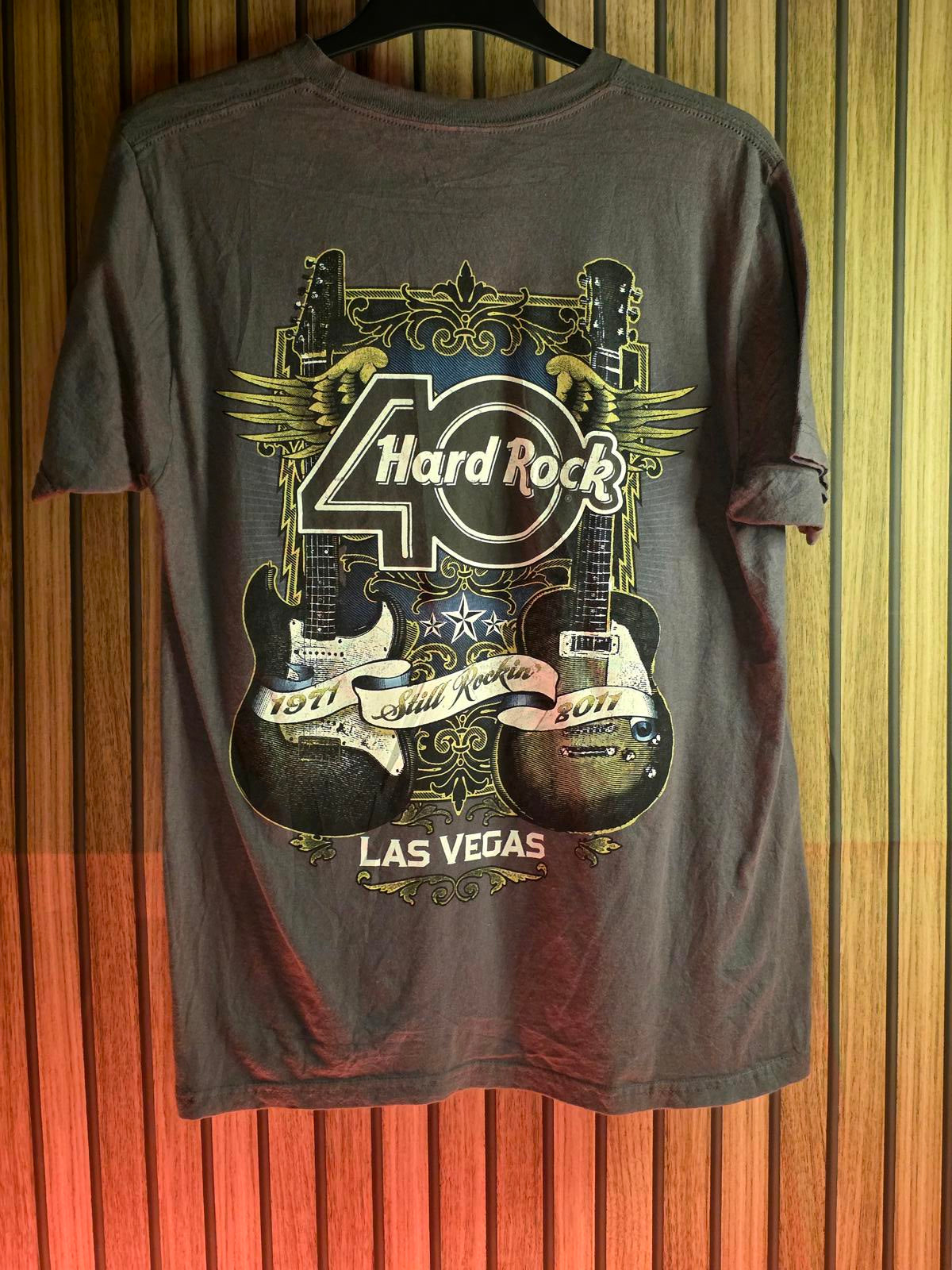 Hard Rock 40th Anniversary Las Vegas T-Shirt Black Medium