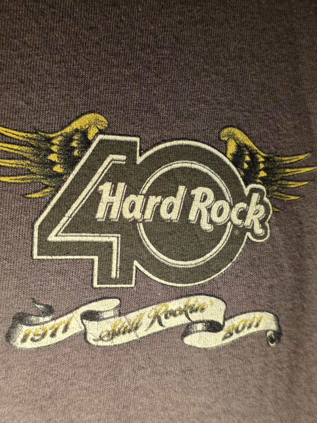 Hard Rock 40th Anniversary Las Vegas T-Shirt Black Medium