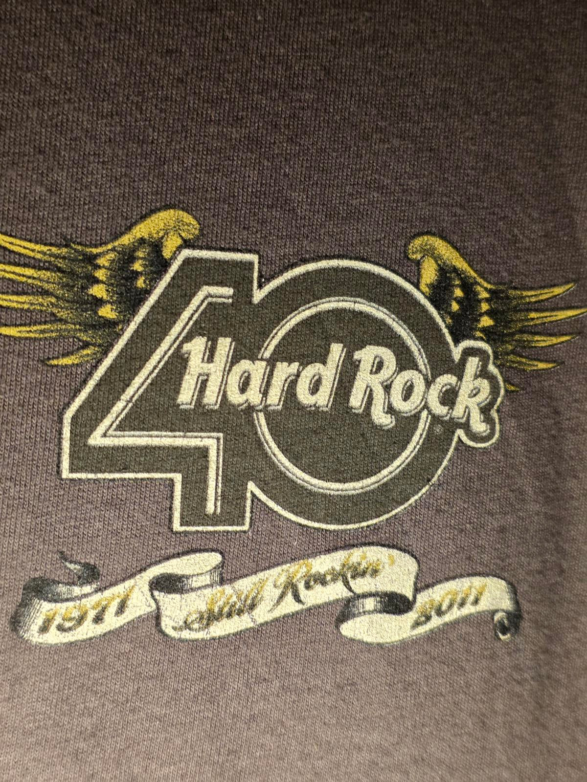 Hard Rock 40th Anniversary Las Vegas T-Shirt Black Medium