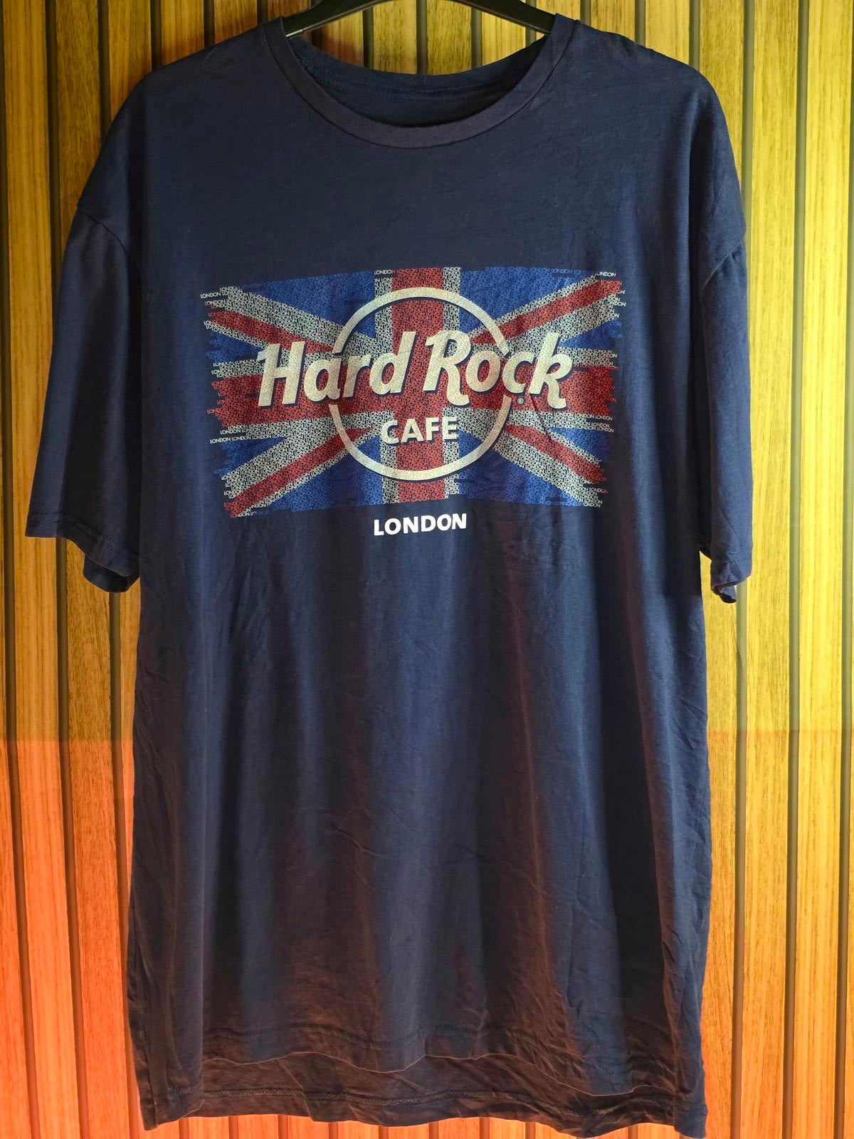 Hard Rock Cafe London Graphic T-Shirt Navy Blue Extra Large