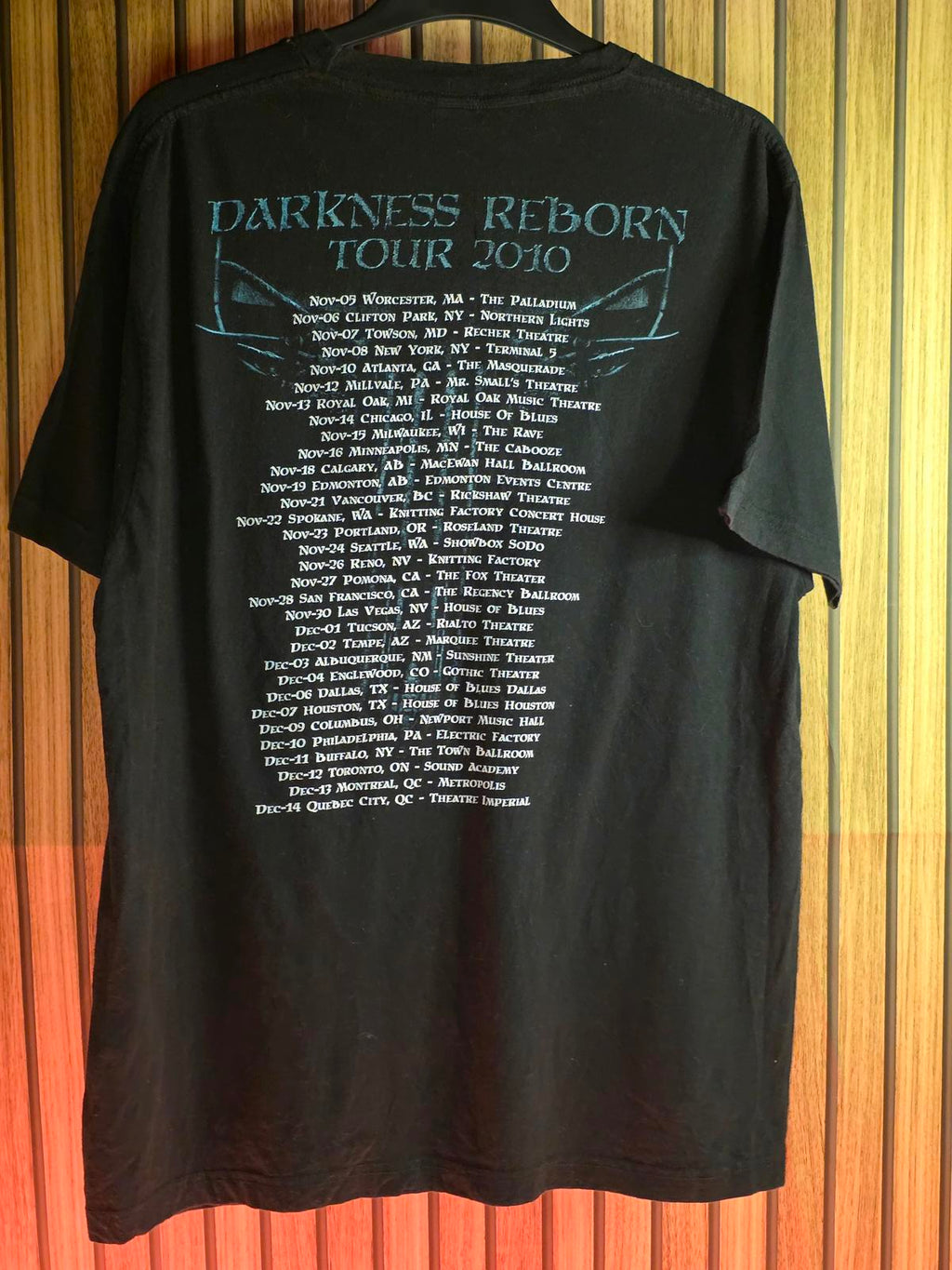 Dimmu Borgir Darkness Reborn Tour 2010 Graphic T-Shirt Black Large