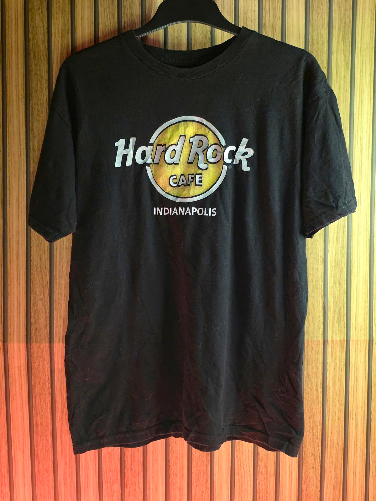 Hard Rock Cafe Indianapolis Black Cotton T-Shirt Medium