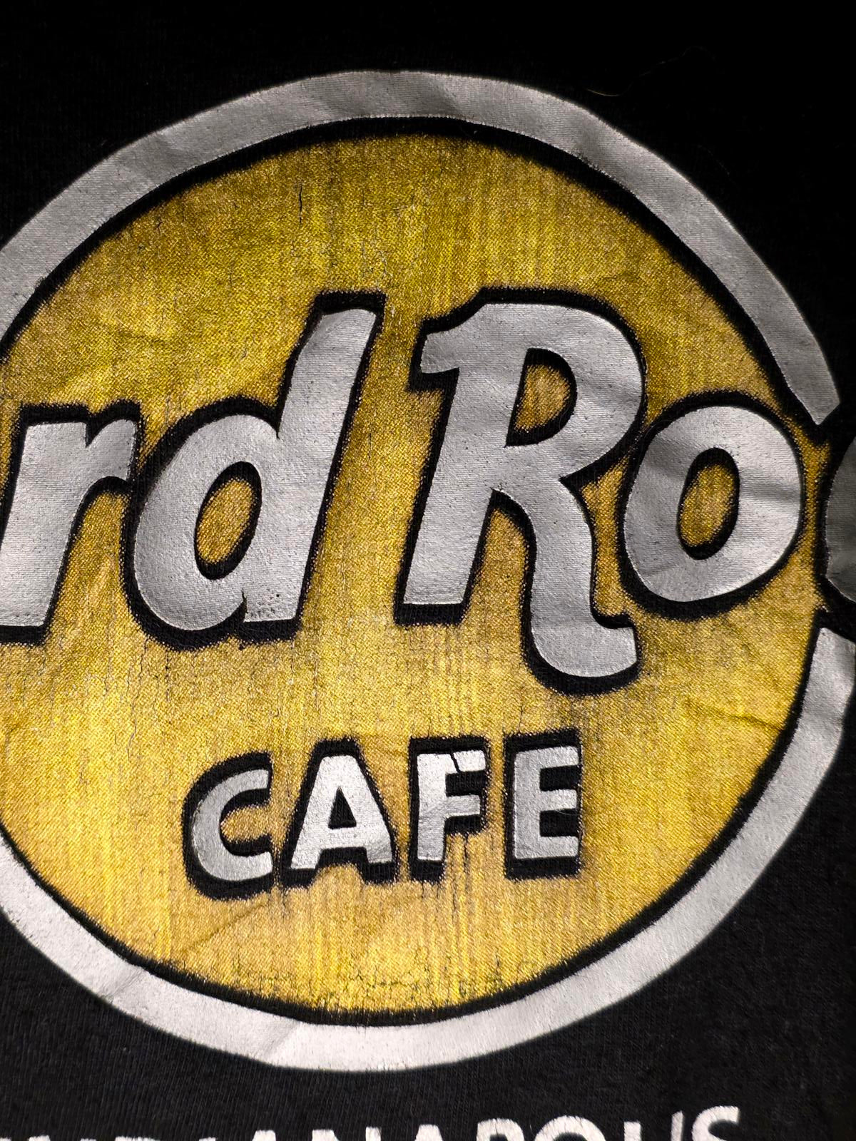 Hard Rock Cafe Indianapolis Black Cotton T-Shirt Medium