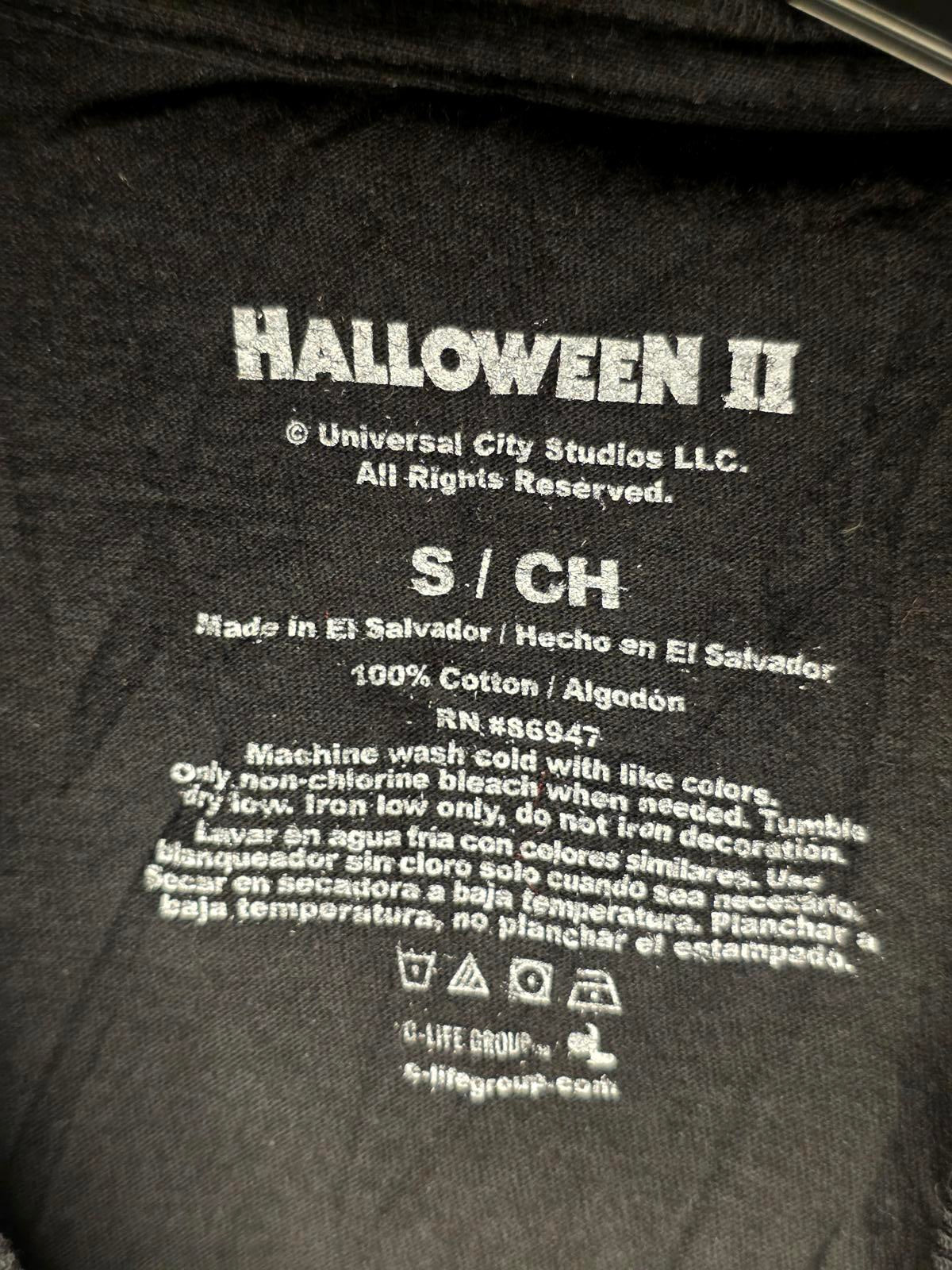 Halloween II Movie Graphic T-Shirt Black Size S