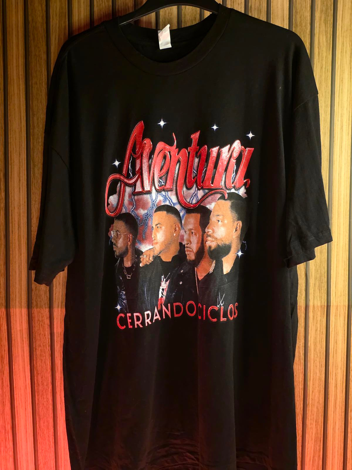 Aventura Cerrando Ciclos Tour T-Shirt Black Size XL