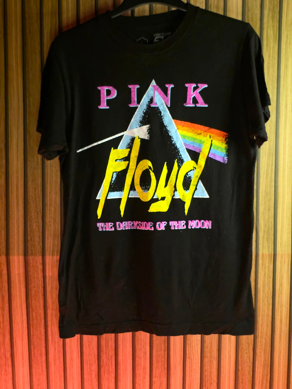 Pink Floyd The Dark Side of the Moon Graphic T-Shirt Black Size S
