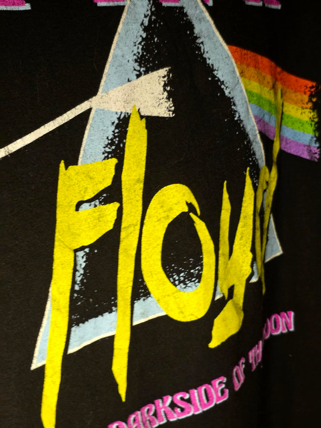Pink Floyd The Dark Side of the Moon Graphic T-Shirt Black Size S