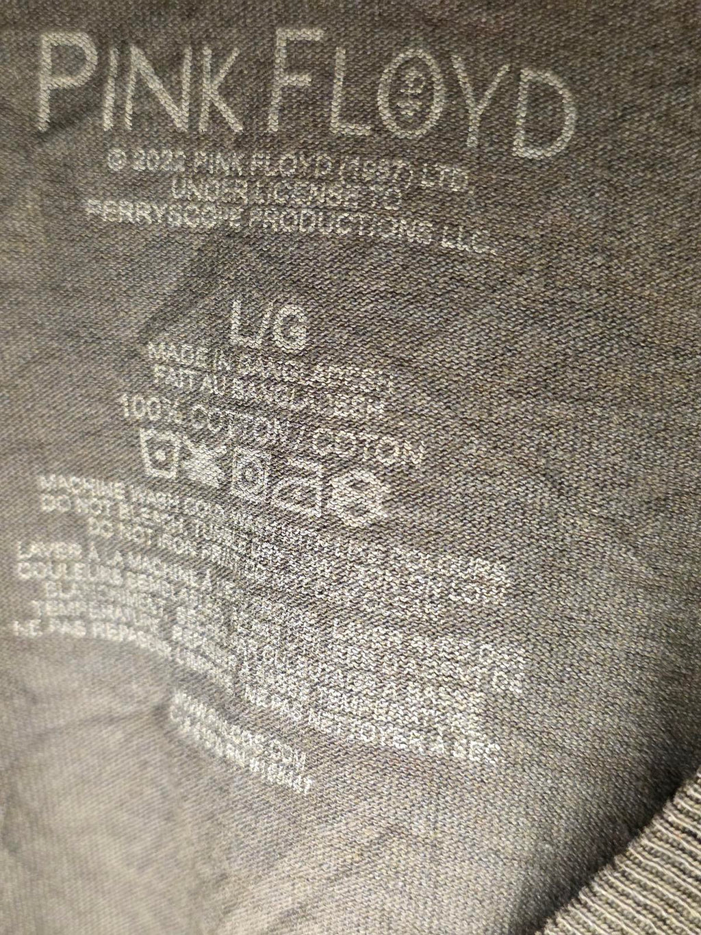 Pink Floyd Dark Side of the Moon T-Shirt Black Large