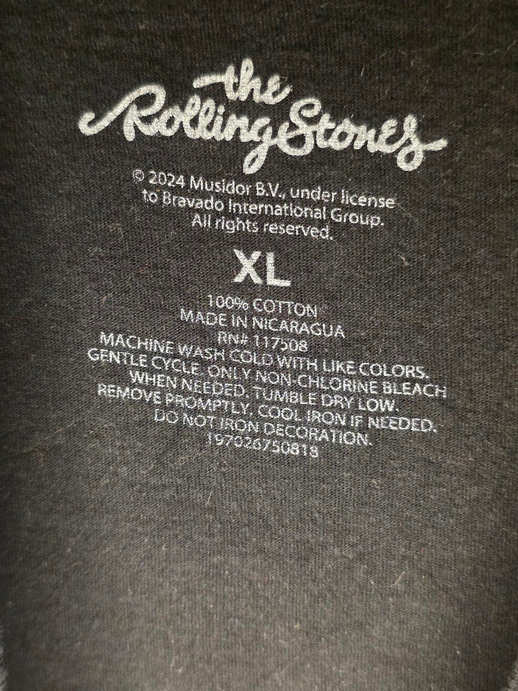 The Rolling Stones Graphic T-Shirt Black XL 2024