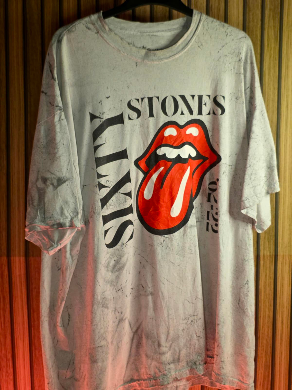 The Rolling Stones Vintage Tour T-Shirt White Red Black XXL