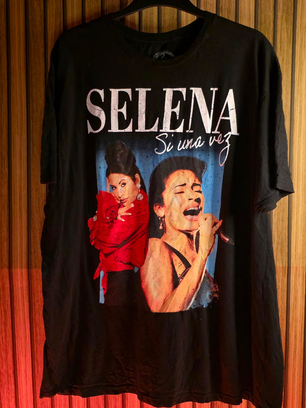 Selena Si Una Vez Graphic T-Shirt Black 2XL