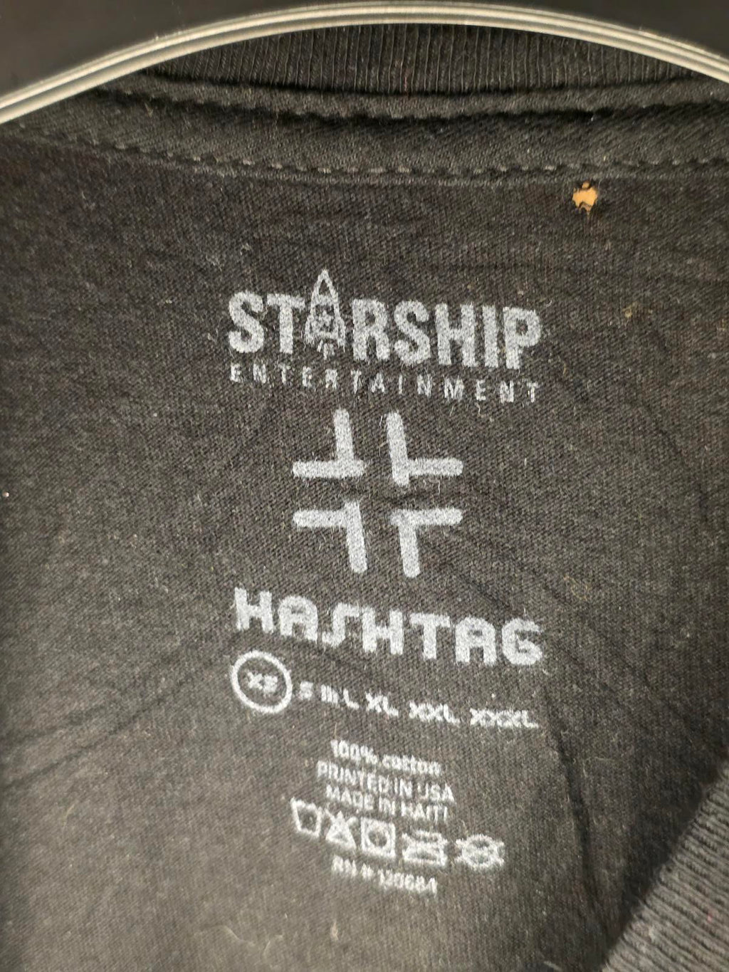 Hashtag Monsta X Graphic T-shirt Black XS