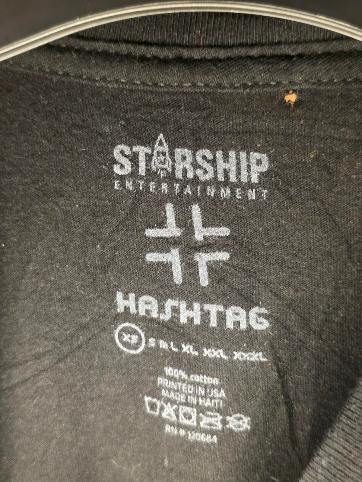 Hashtag Monsta X Graphic T-shirt Black XS