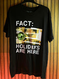 The Office Holidays Are Here Graphic T-Shirt Black Large