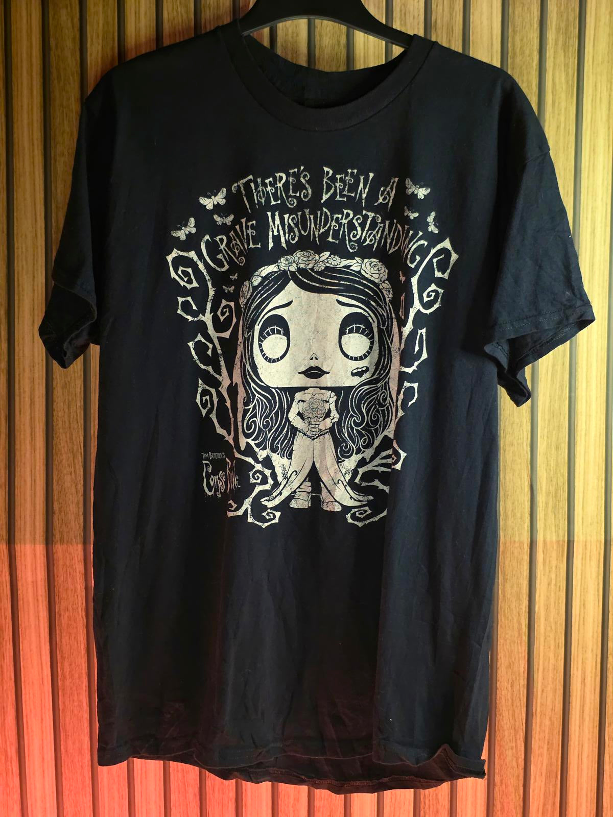 Funko Men's Corpse Bride Graphic T-Shirt Black Size L