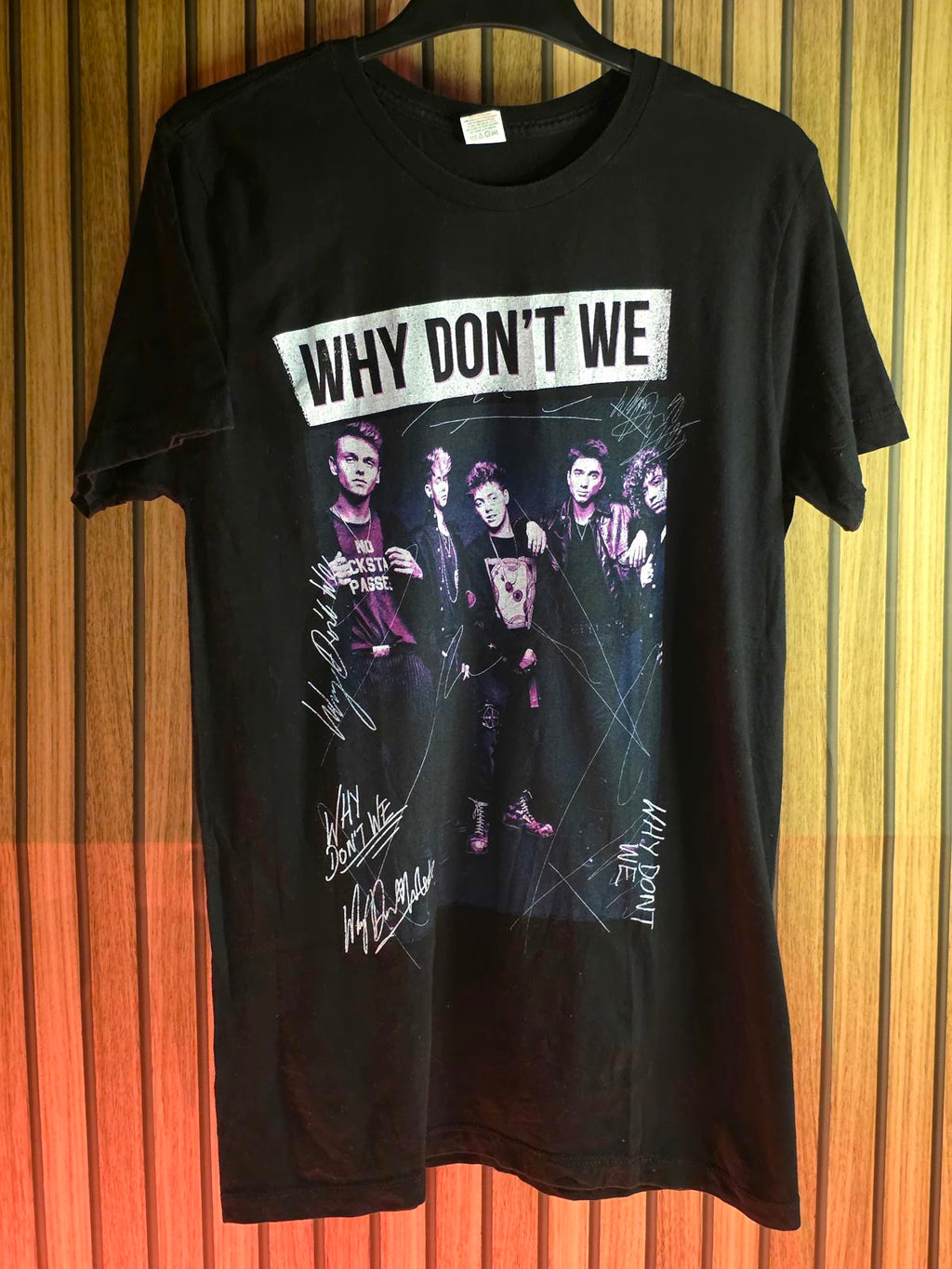 Pacific Why Don't We Band Graphic T-Shirt Black Medium