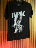 2PAC Graphic T-Shirt Black Size S Cotton 2021 Amaru Entertainment