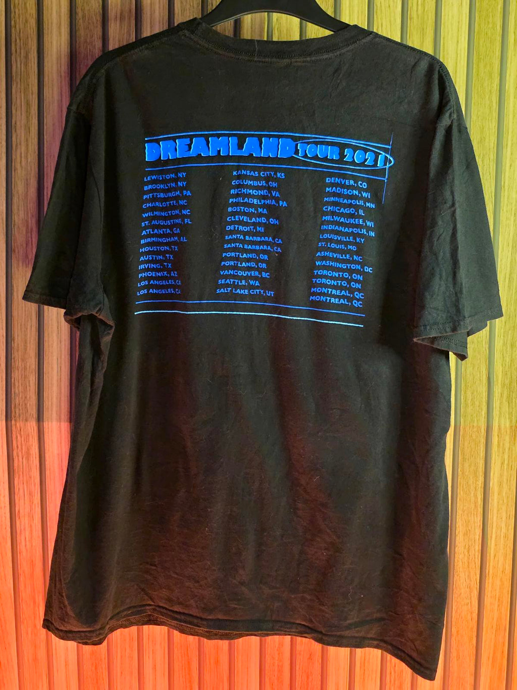 Glass Animals Dreamland Tour 2021 Graphic T-Shirt Black XL