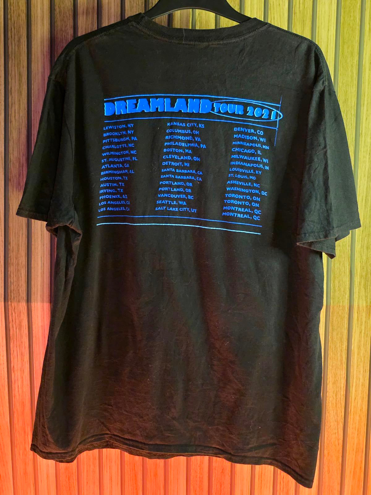 Glass Animals Dreamland Tour 2021 Graphic T-Shirt Black XL