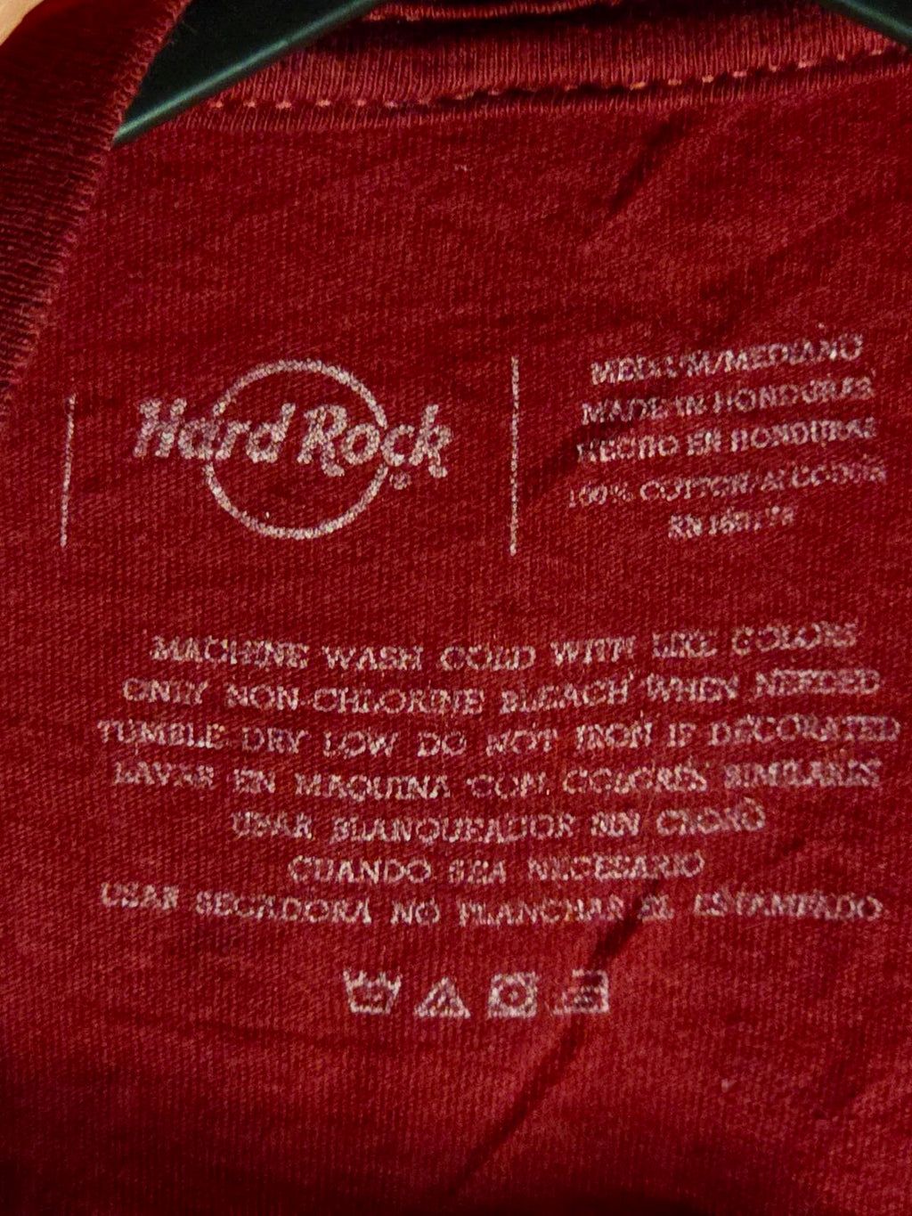Hard Rock Cafe Tampa Red Graphic T-Shirt Medium Cotton