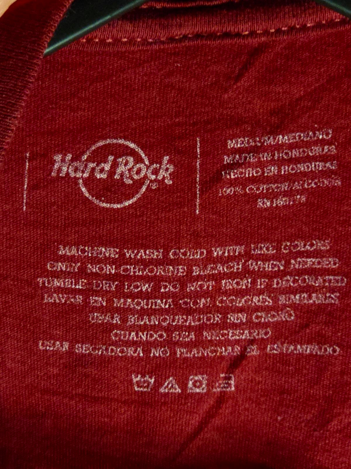 Hard Rock Cafe Tampa Red Graphic T-Shirt Medium Cotton