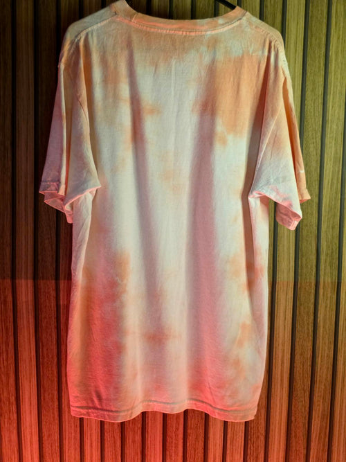 Aaliyah Graphic T-Shirt Tie-Dye Orange Pink Size Medium