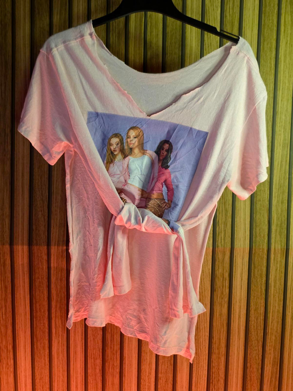 Mean Girls Rework Piece with V Neck and tie up waist