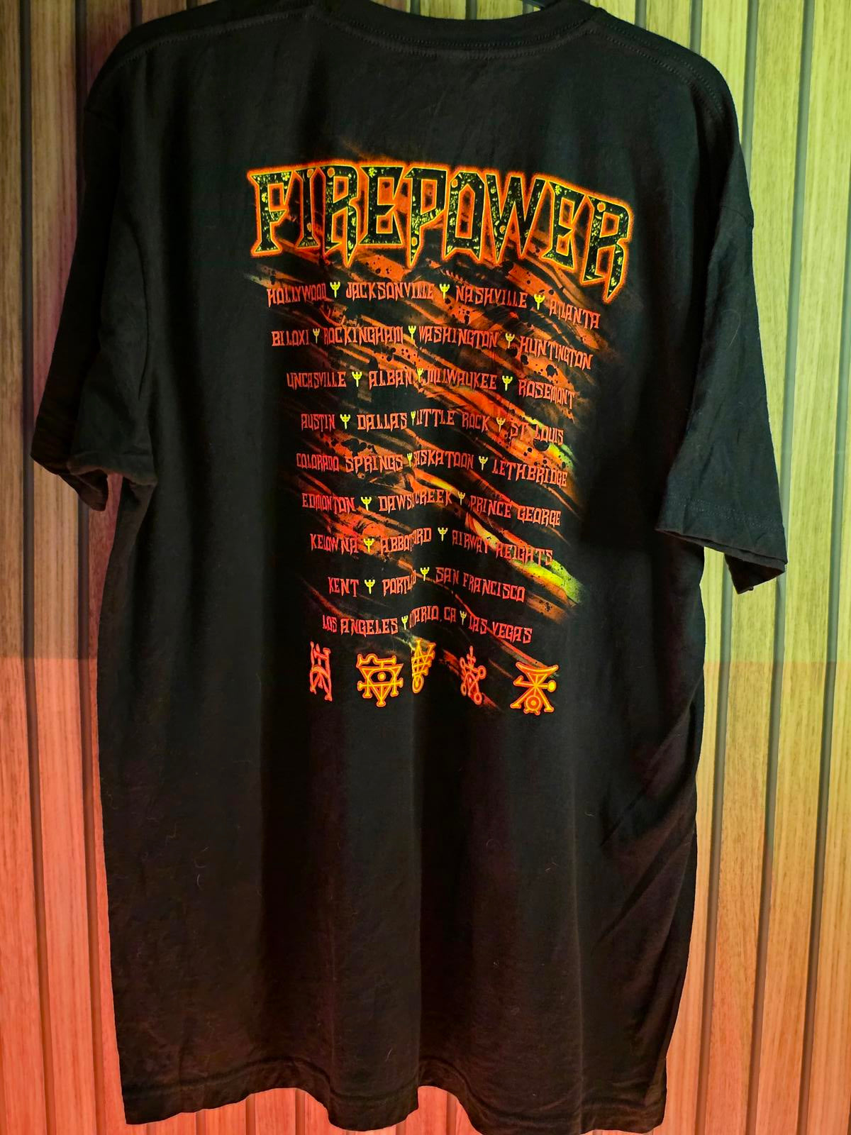 Judas Priest Firepower Graphic T-Shirt Black XL