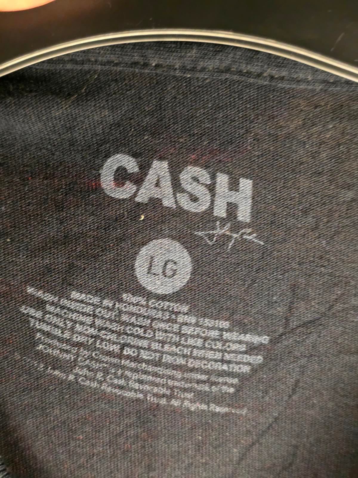 Johnny Cash T-shirt Black Large