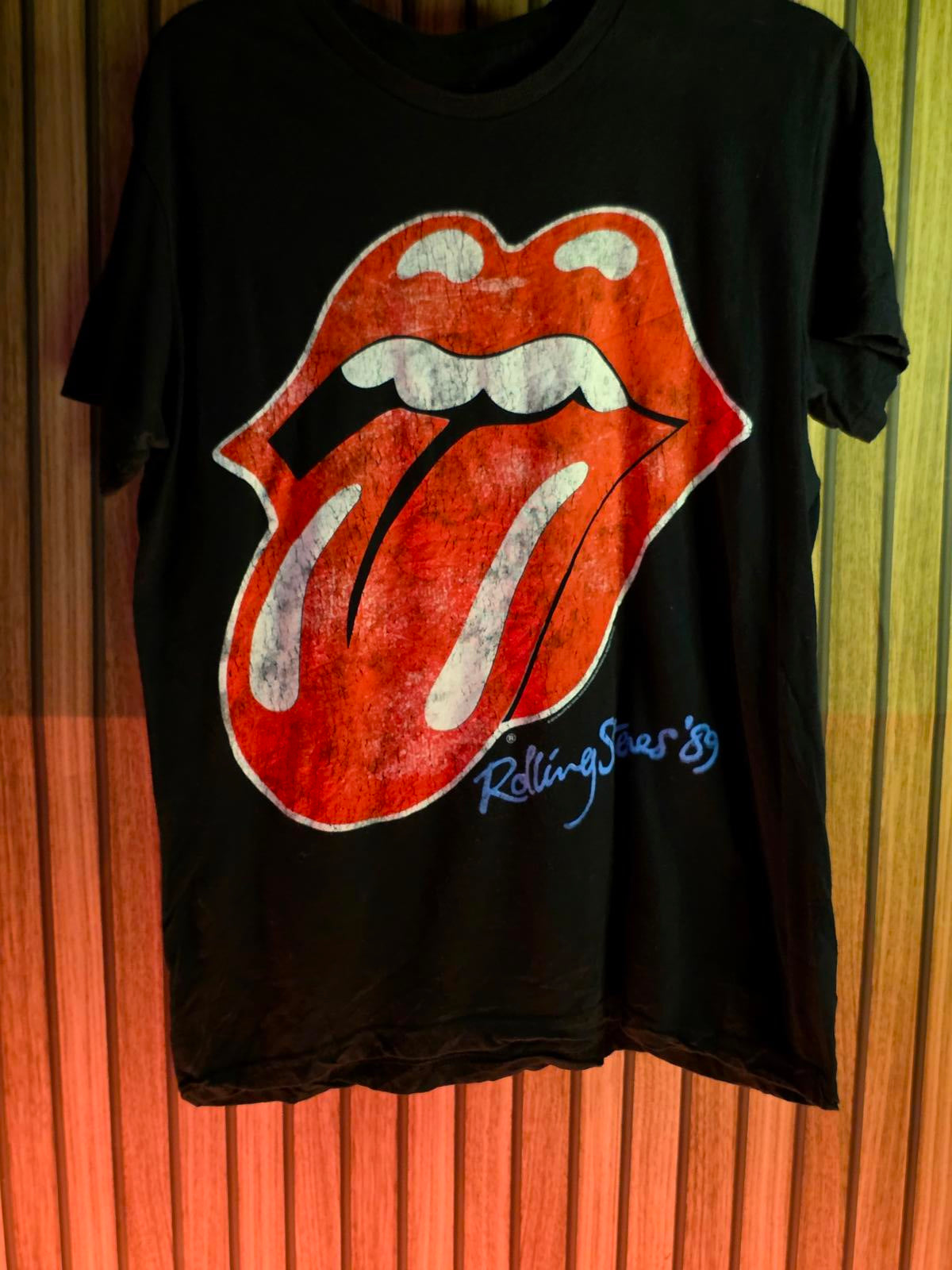 The Rolling Stones Tongue Logo T-Shirt Black Medium