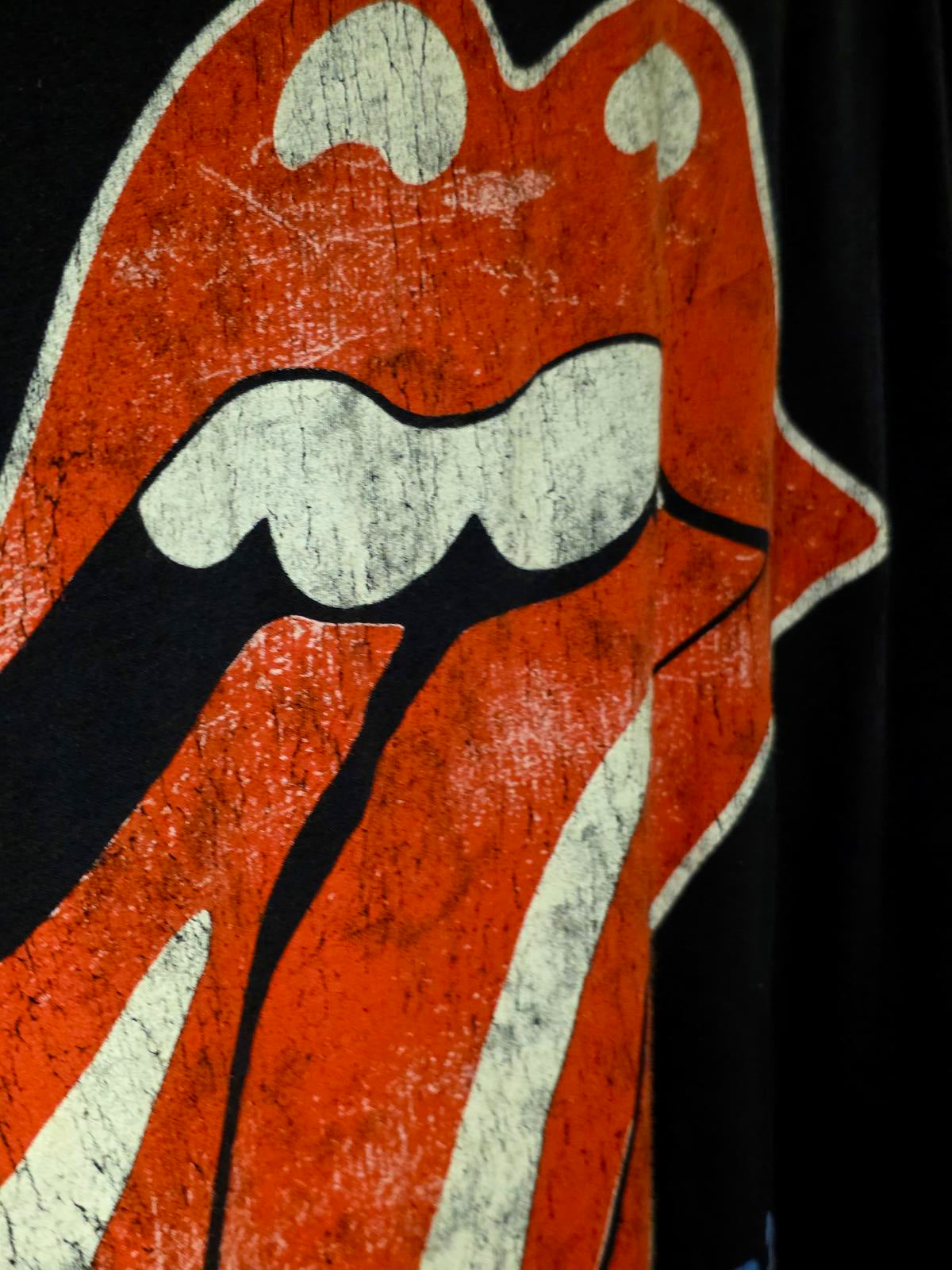 The Rolling Stones Tongue Logo T-Shirt Black Medium