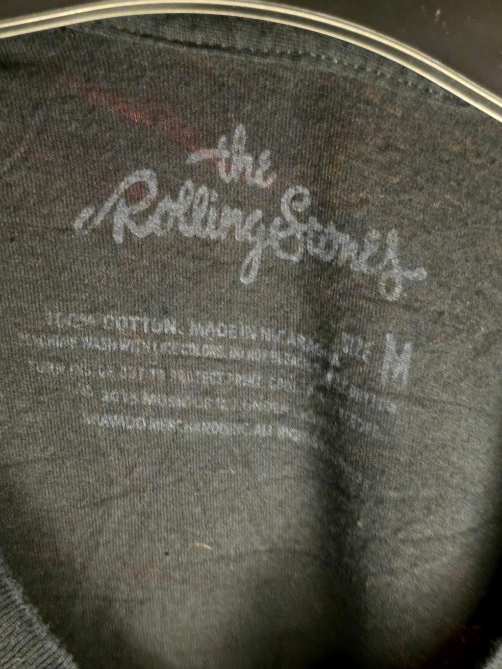 The Rolling Stones Tongue Logo T-Shirt Black Medium
