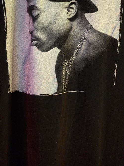 2PAC Graphic T-Shirt Black Size Small