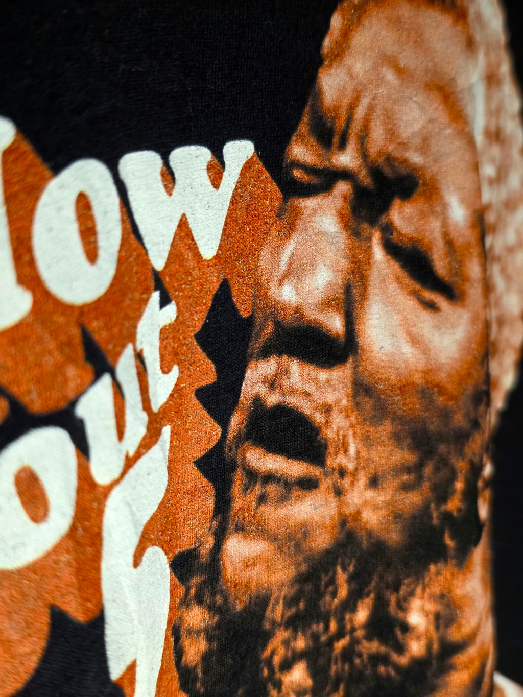 Redd Foxx American Classics Black T-Shirt How Bout 5 Cross Yo Lip? Print Size XL