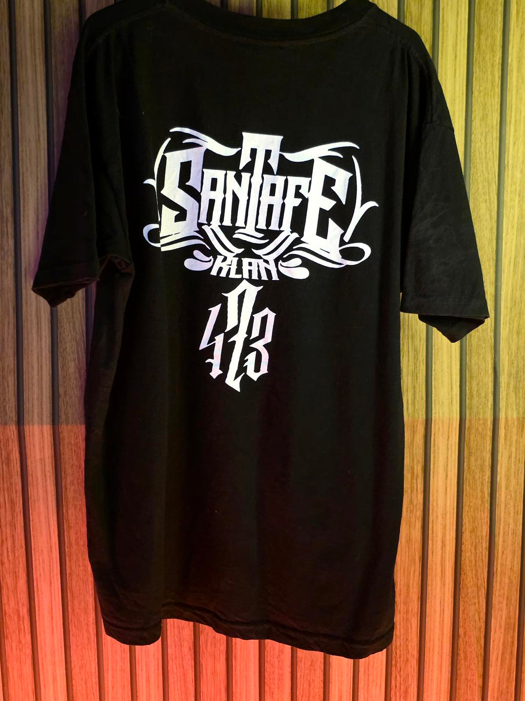Untamed Santa Fe Graphic T-Shirt Black Large 100% Cotton
