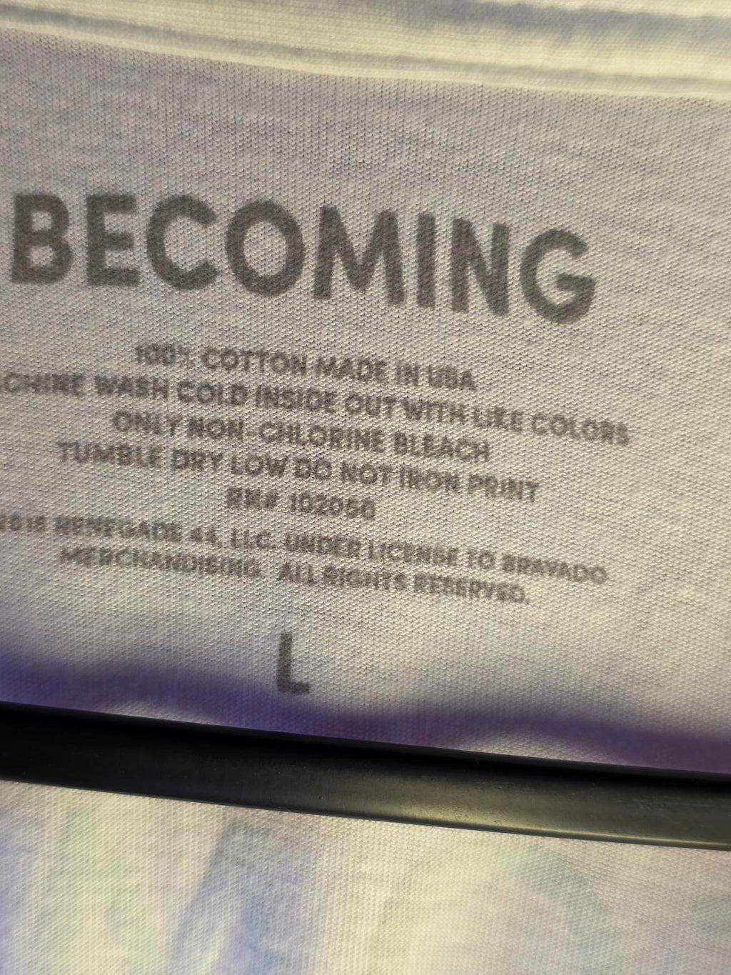 Becoming Michelle Obama Graphic T-Shirt White Large Cotton USA