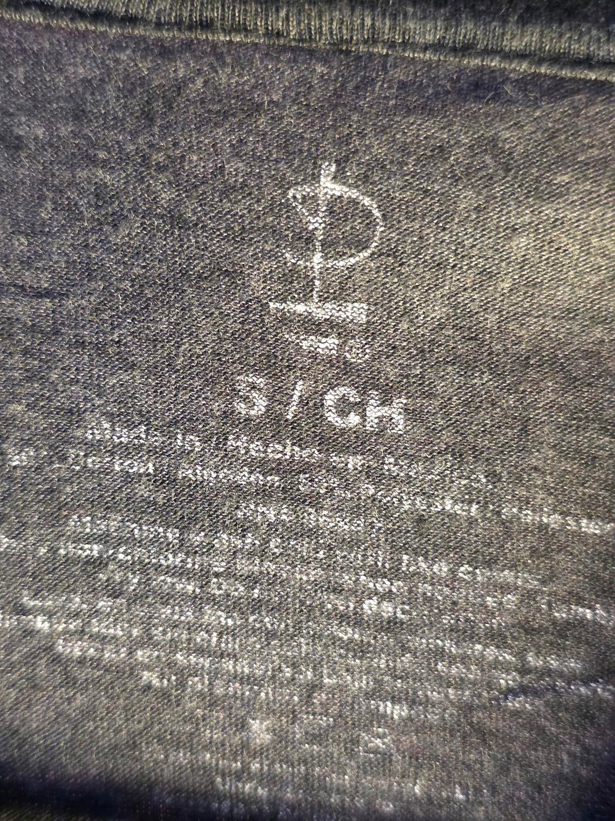 Pink Floyd Dark Grey Embroidered Prism Graphic T-Shirt Size S